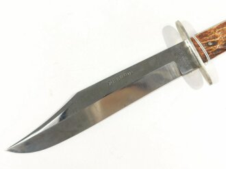 Bowie Knife with Bone handle shell, "Alfred Williams Sheffield England",  Blade 15 cm (6"), good condition