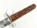 Bowie Knife with Bone handle shell, "Alfred Williams Sheffield England",  Blade 15 cm (6"), good condition