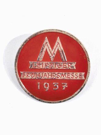 Metallabzeichen "Leipziger Frühjahrsmesse 1937", guter Zustand