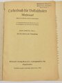 "Liederbuch für Volksschulen. Westmark. Gauteil Pfalz und Lothringen", Teil 2, Rudolf Vollnhals, 152 Seiten, 1942, Einband beschädigt, gebraucht, DIN A5