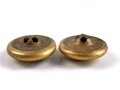 British WWII, Royal Navy, Two Brass Buttons, Firmin London, 23 mm, used gc