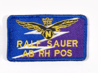 Bundeswehr, Luftwaffe/US Air Force, Namensschild Tornado Pilot mit Blutgruppe