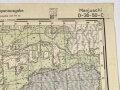 Truppenkarte Rußland 1:50000 " Menjuschi"  datiert 1943. Maße 35 x 45cm