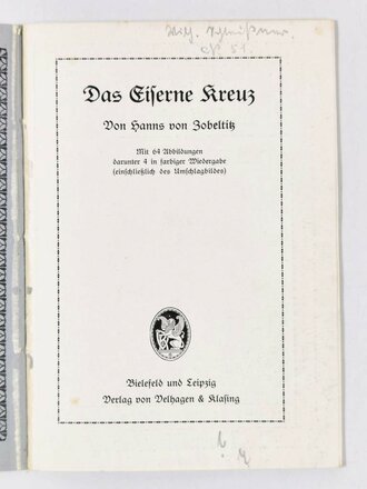 "Das Eiserne Kreuz", Volksbücher der...