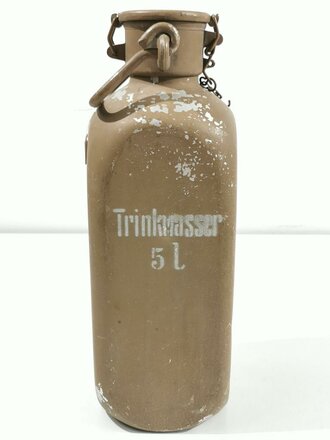 Wasserflasche 5 Liter Wehrmacht, Originallack