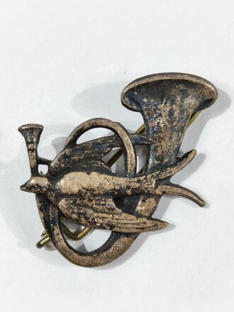 Frankreich WWII/Indochina, Metallabzeichen/Badge, 6° Bataillon de Chasseurs Alpins, Drago/Paris