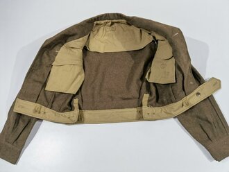 Frankreich, Indochina/Algerien, Blouson Modele 46, Gr. 42, datiert 1954, Hersteller Boyer/Paris, gestempelt, gebrauch