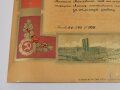 Russland vor 1945, Sowjetunion, Diplom "Lobende Erwähnung", Moskau 15.2.1940, ca. 33 x 46 cm, Papier rissig und spröde