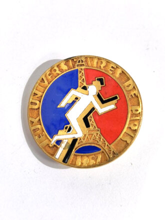 Frankreich, Medaille "PARIS JEUX UNIVERSITAIRES 1957", ca. 3 cm, gebraucht