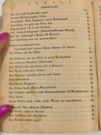 Das neue Soldaten-Liederbuch, Textbuch mit Melodien 2 stimmig, 80 Seiten, gebraucht