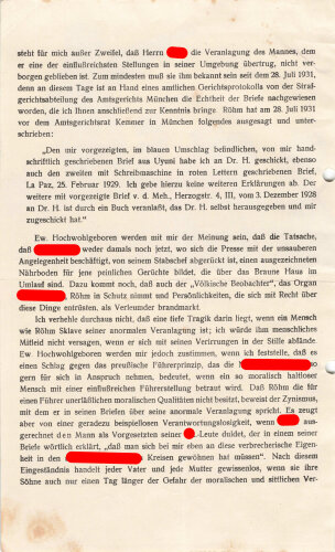 Flugblatt, "Die anormale Veranlagung des Hauptmanns...