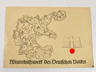 Winterhilfswerk Gau Halle-Mersweburg,  Broschüre "Die Organisation des Winterhilfswerkes" 6-Seitig