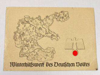 Winterhilfswerk Gau Halle-Mersweburg,  Broschüre "Die Organisation des Winterhilfswerkes" 6-Seitig