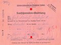 Winterhilfswerk Gau Düsseldorf "Sachspenden-Quittung", datiert1935