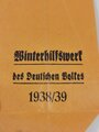 Winterhilfswerk Tüte für eine  "500 Gramm Reis-Spende"1938/39, gelocht