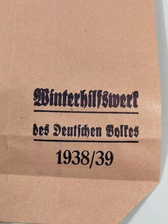 Winterhilfswerk Tüte für  "500 Gramm Bohnen Spende" 1938/39