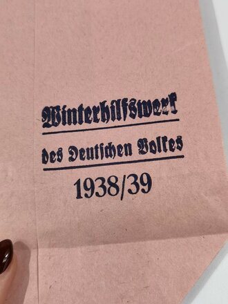 Winterhilfswerk Tüte für "500 Gramm Grieß Spende" 1938/39