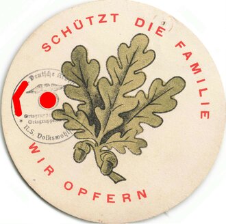 Winterhilfswerk, Türplakette Januar 1934, 97mm