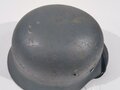 Stahlhelm Luftwaffe Modell 1940, in allen Teilen originales Stück, vermutlich sehr guter Wasserfund. Das Innenfutter eingefettet