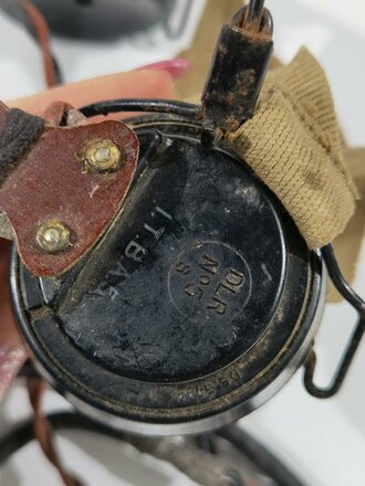 British WWII, Army Wireless Set Headset DLR No5, used, uncleaned, untested