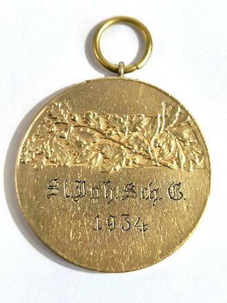 Tragbare Medaille "Nationale Erhebung Wettschiessen 1933" Durchmesser 40mm