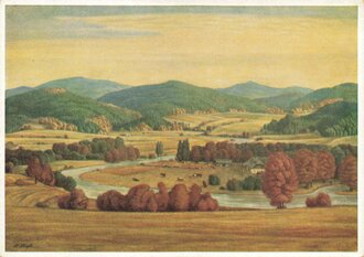 Künstler-Hilfswerk 1937, Ansichtskarte, Herbstliche...