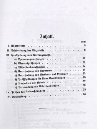 Das Feldmesskästchen 18. ,H.Dv.Nr. 95-21, Berlin 1922, unveränderter Nachdruck 1934, 36 Seiten