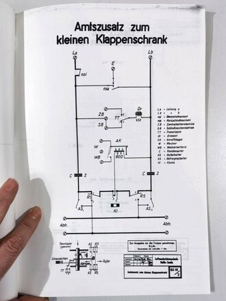 Fachgebiet BS III: Fernsprechgerätelehre Amtsanschließer, 2. Auflage, Luftnachrichtenschule, Januar 1938, Nr. 3790, neuzeitliche Kopie